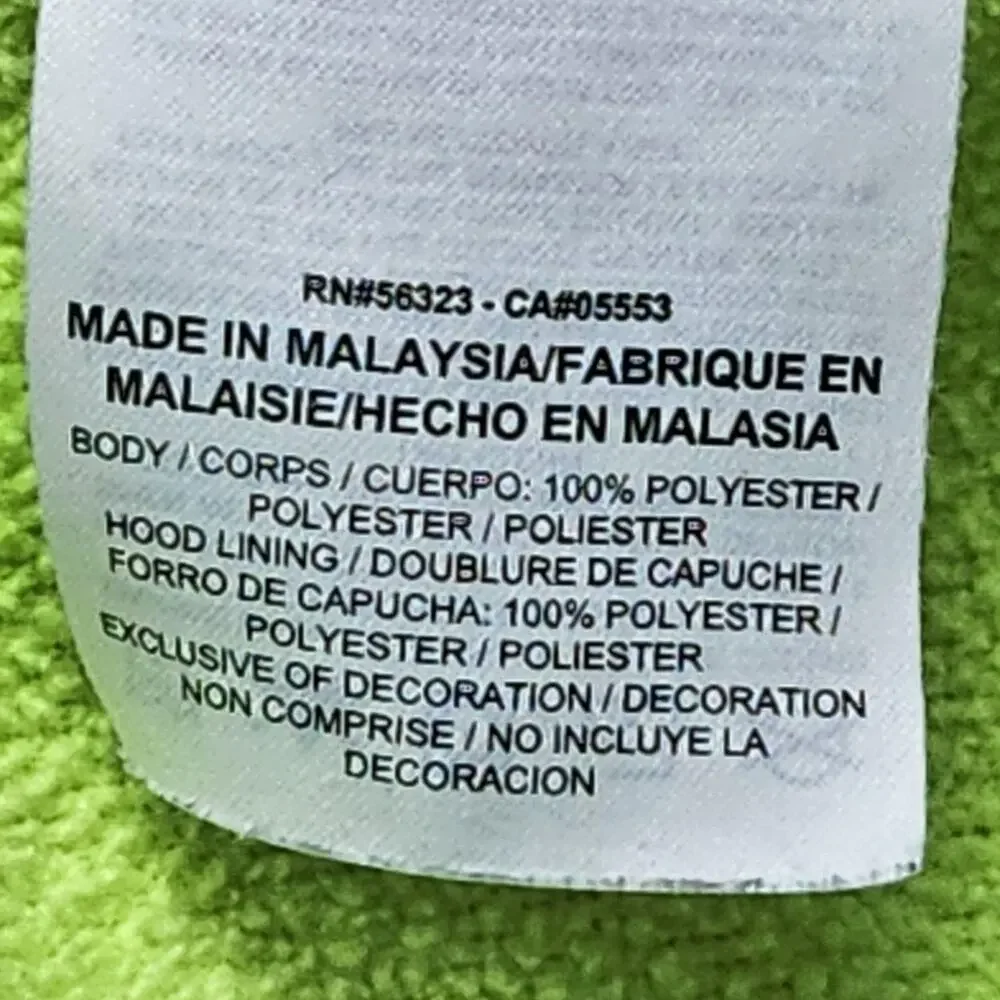 Nike Dri-FIT Hoodie Boys Large Green Skull Football Fleece Pullover 844210-702